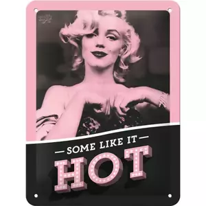 Blikplakat 15x20cm Marilyn Some Like it Hot - 26219