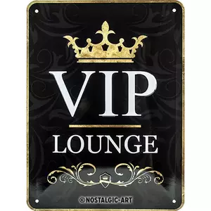 VIP Lounge tinnen poster 15x20cm-1