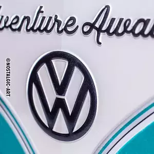 Τενεκεδένια αφίσα 15x20cm VW Bulli Adventure-3
