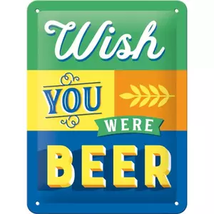 Limeni poster 15x20cm Wish You Were Bee-1