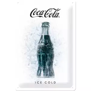 Tinnen poster 20x30cm Coca-Cola-Ice Wit-1