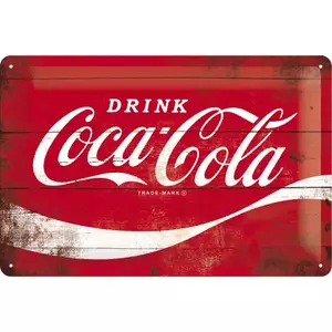 Bádog poszter 20x30cm Coca-Cola-Logo - 22235