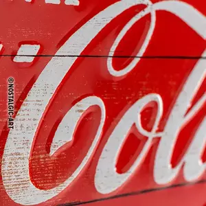 Póster de hojalata 20x30cm Coca-Cola-Logo-3