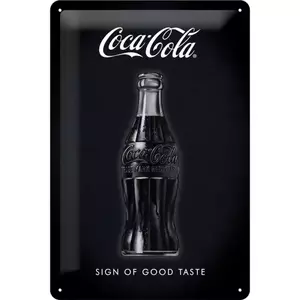 Skārda plakāts 20x30cm Coca-Cola - labas garšas zīme-1