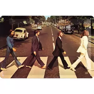 Kositrni plakat 20x30cm Fab4-Abbey Road-1