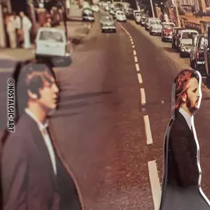 Метален плакат 20x30cm Fab4-Abbey Road-3