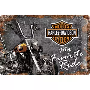 Cartaz de lata 20x30cm para Harley-Davidson Favou - 22174