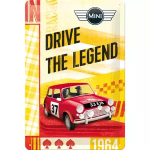 Skārda plakāts 20x30cm Mini-Drive The Legend-1