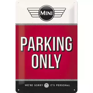 Poster en fer-blanc 20x30cm Mini-Parking On-1