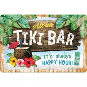 Tinaplakat 20x30cm Tiki Bar-1