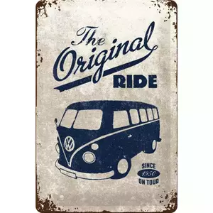Poster en fer-blanc 20x30cm VW Bulli The Original-1