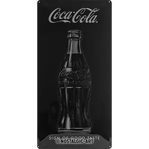 Τενεκεδένια αφίσα 25x50cm Coca-Cola-Σημάδι καλής γεύσης-2