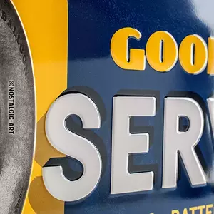 Plechový plakát 25x50cm Goodyear-Service-3