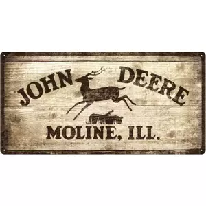 Tinast plakat 25x50cm John Deere logo 1-1