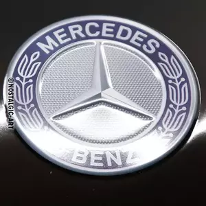 Poster in latta 25x50cm Mercedes Logo Evolution-3