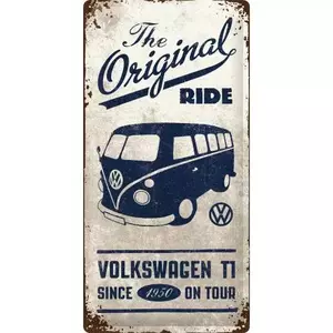 Tinnen poster 25x50cm VW Bulli-Het Origineel-1