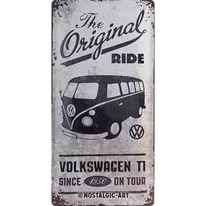 Blikplakat 25x50cm VW Bulli-The Original-2