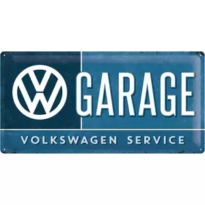 Tinnen poster 25x50cm VW Garage - 27003
