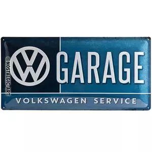 Plechový plakát 25x50cm VW Garáž-2