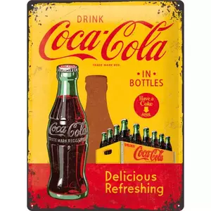 Tinplakat 30x40cm Coca-Cola-i-flasker-1
