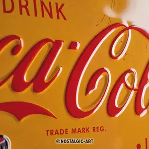 Tinnen poster 30x40cm Coca-Cola-In Flessen-3