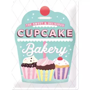 Plechový plakát 30x40cm Cupcake Bakery-1