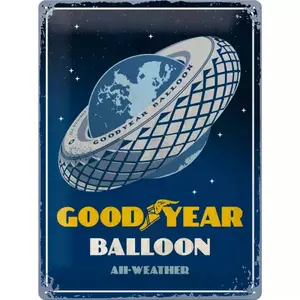 Blikken poster 30x40cm Goodyear-Balloon-1