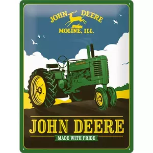 Τενεκεδένια αφίσα 30x40cm John Deere Made Wit-1