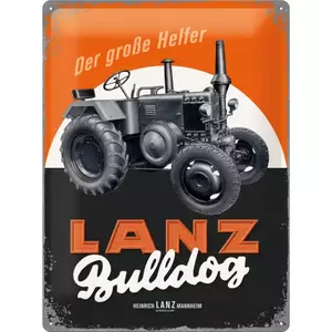 Plechový plagát 30x40cm Lanz Bulldog-1