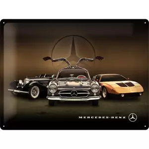 Poster de tablă 30x40cm Mercedes-Benz 3 Cars - 23252