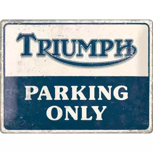 Plechový plagát 30x40cm Triumph Len na parkovisku-1