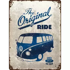 Poster in latta 30x40cm VW Bulli L'originale-1