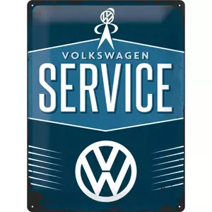 Poster en fer-blanc 30x40cm VW Service-1