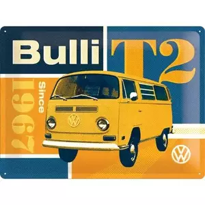 Blikken poster 30x40cm VW T2 Bulli-1