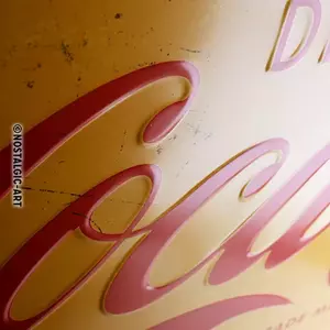 Póster de hojalata 40x60cm Coca-Cola Amarillo-2