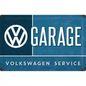 Affiche en fer-blanc 40x60cm VW Garage-1