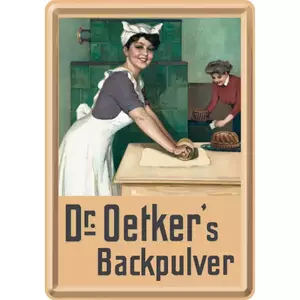 Dr. Oetker plechová pohlednice 14x10cm - 16458