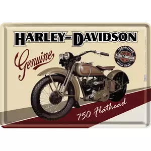 Skardinis atvirukas 14x10cm "Harley-Davidson" 1 - 10122