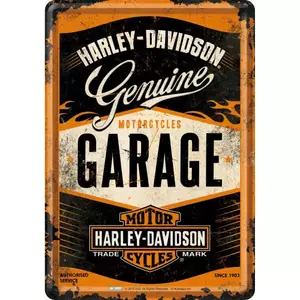 Blikpostkort 14x10 cm til Harley-Davidson 4 - 10281