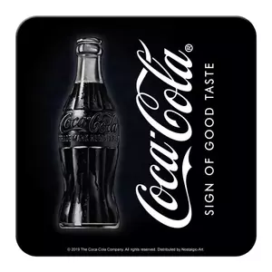 Skleněný podtácek Coca-Cola Sing Of Good z korku a kovu-1