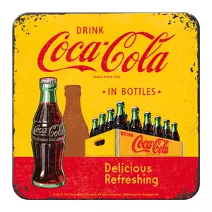Podstawka pod szklankę korkowo-metalowa Coca-Cola-In Bottles Y - 46140