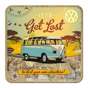 Podstawka pod szklankę korkowo-metalowa VW Bulli-Let Get Lost - 46143