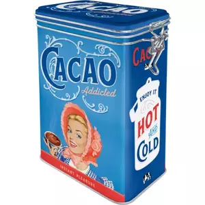 Τενεκεδένιος τενεκές με κλιπ Cacao Addicted - 31114