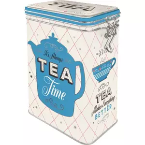 Консервна кутия с щипка за чай-1