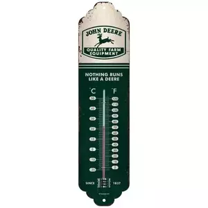 John Deere-logo Beige indendørs termometer-1