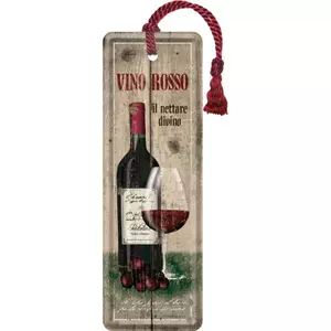 Marcapáginas de metal Vino Rosso-2