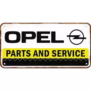 Zinn-Wandbehang 10x20cm Opel Teile & Service-3