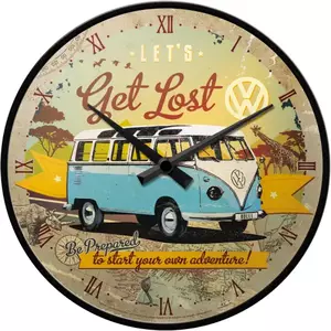 VW Bulli Let Get Lost Wanduhr-1