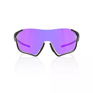 Red Bull Spect Eyewear Plūsma melns stikls pelēks ar violetu spoguli - FLOW-004