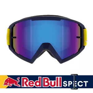 Red Bull Spect Eyewear brýle na motorku Whip tmavě modré sklo modrý blesk/šedá s modrým zrcadlem-1